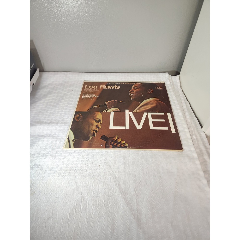 Lou Rawls Live! Vinyl LP Record Capitol ST 2459 Stereo Soul Blues Jazz